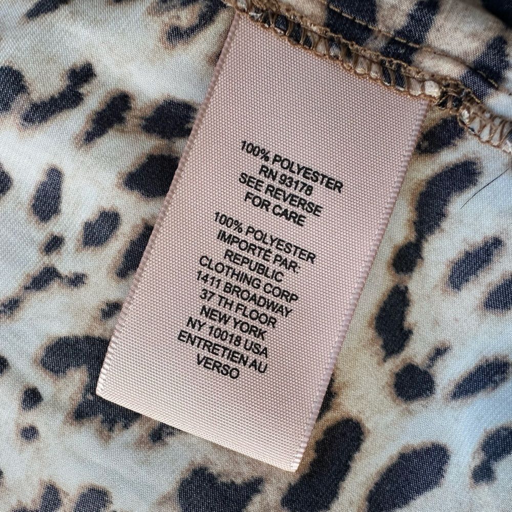 🎉5 for $45🎉 NWT Philosophy top blouse shirt size XS animal print - Picture 11 of 11